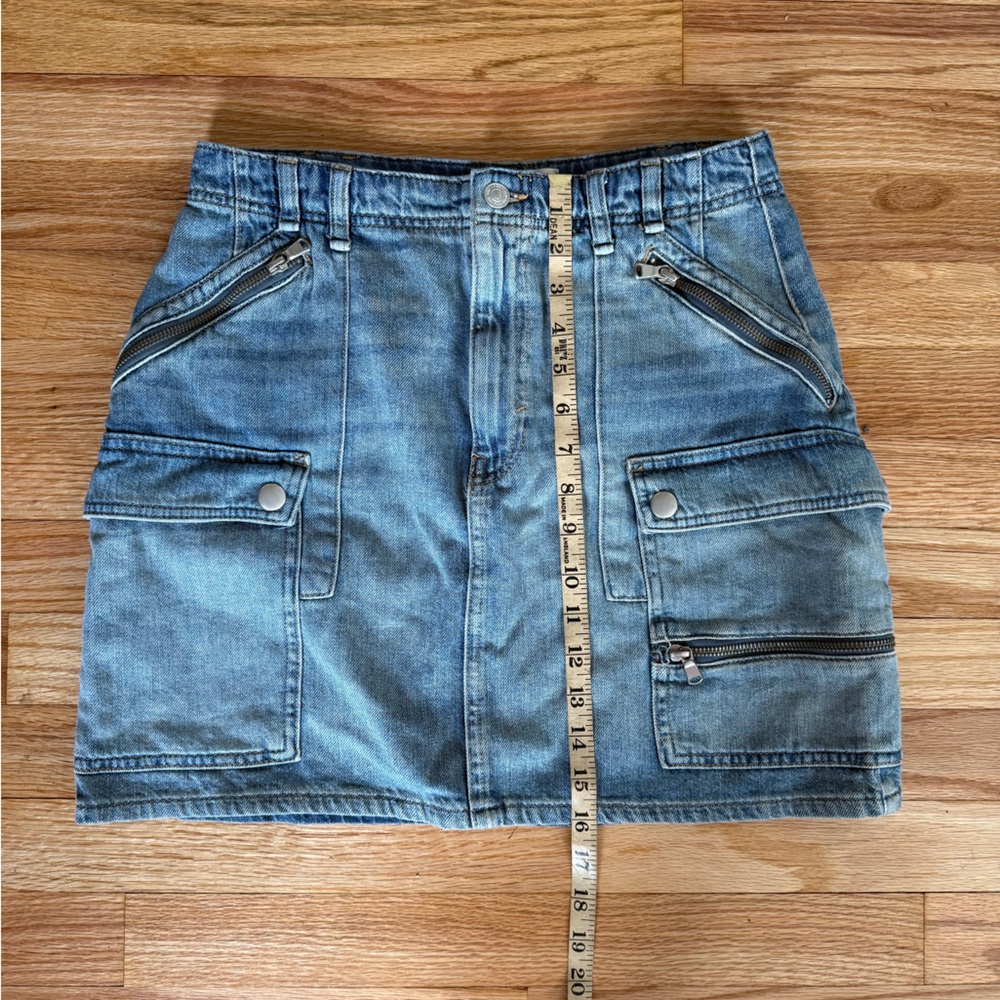 Free People We The Free Avenue Mini Skirt Icon Wash 29 - Picture 6 of 9